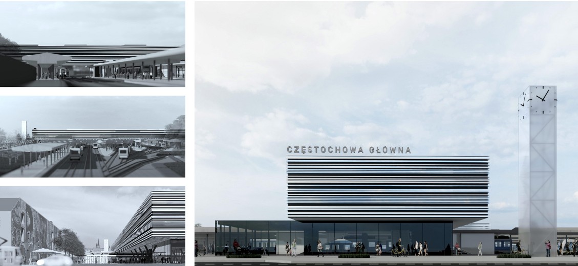 Znamy plany nowego dworca PKP w Częstochowie